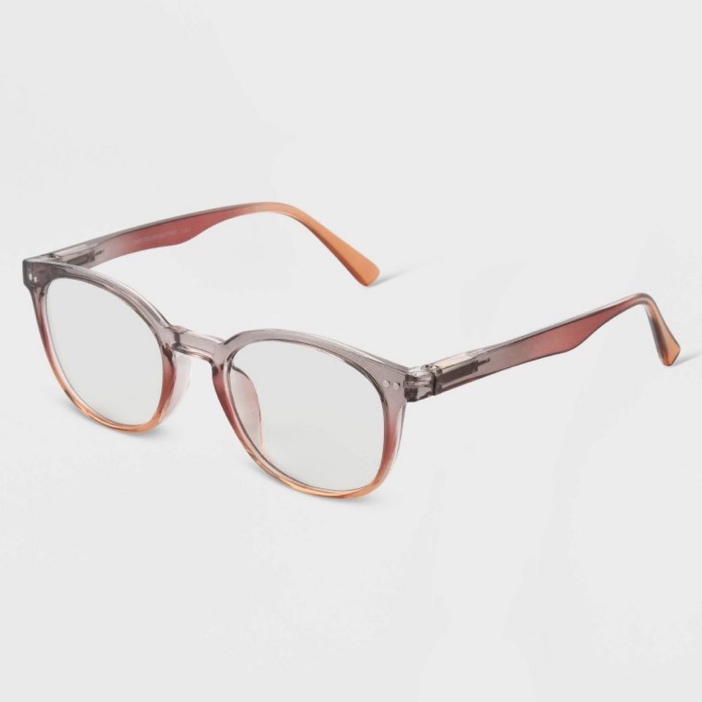 Women's Crystal Plastic Round Blue Light
Filtering Glasses - Universal Thread™